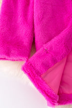 Load image into Gallery viewer, Fuchsia fur cardigan.
