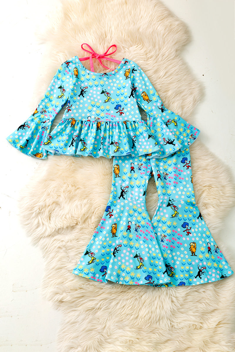 Dr.S character printed girls  2 piece set