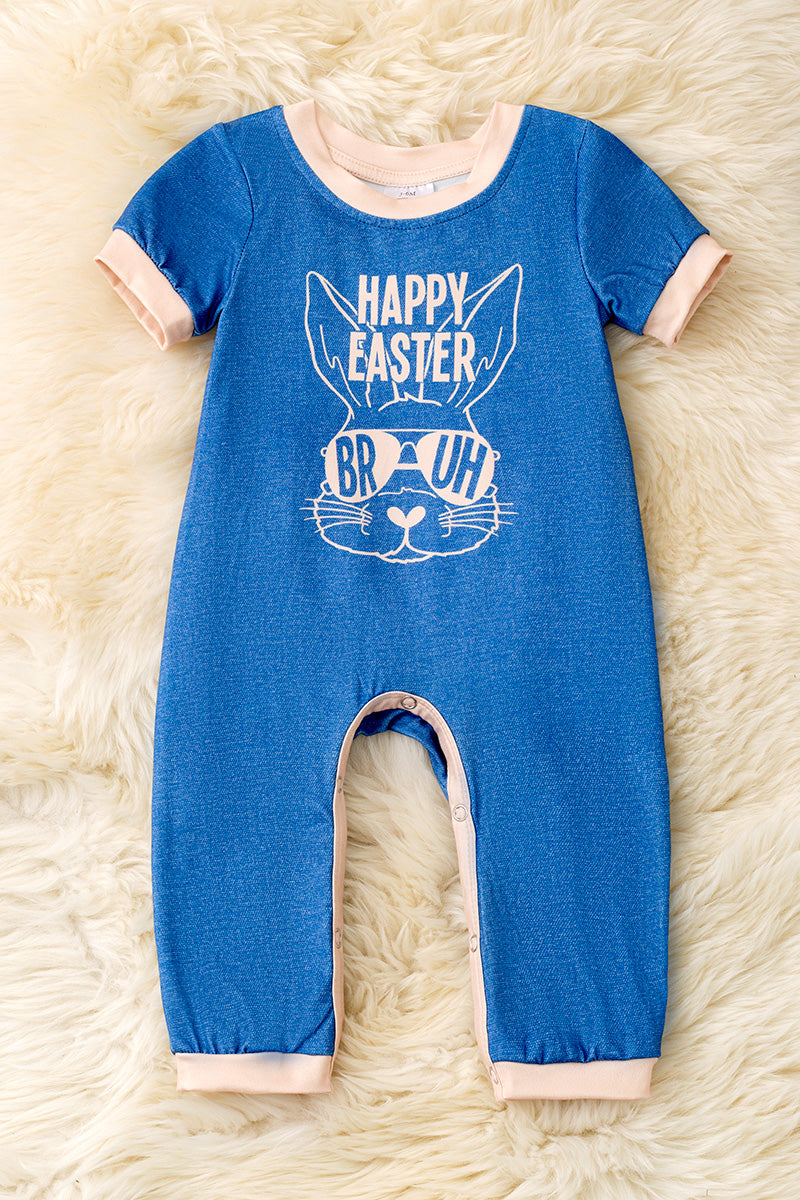 Happy Easter Bruh" Boys baby romper. RPB60027