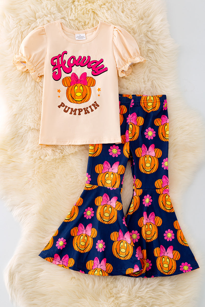 Howdy pumpkin printed 2 piece set.