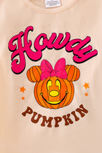 Load image into Gallery viewer, Howdy pumpkin printed 2 piece set.
