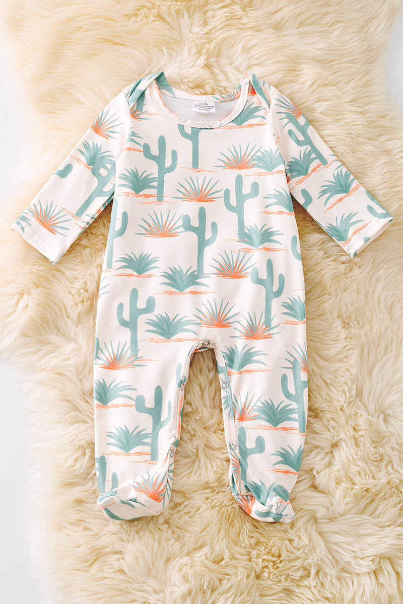 Catus printed western baby bodysuit w/snapps. (WESTERN)  RPG52262