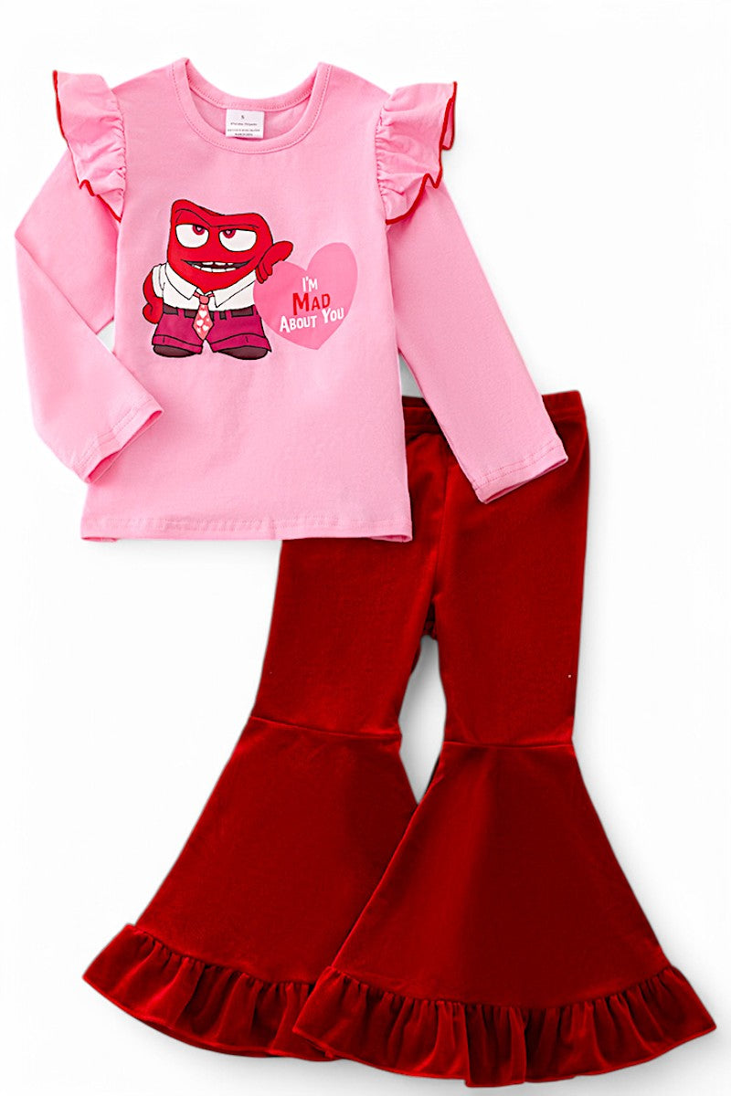 Valentine's Velvety pants 2 piece set!