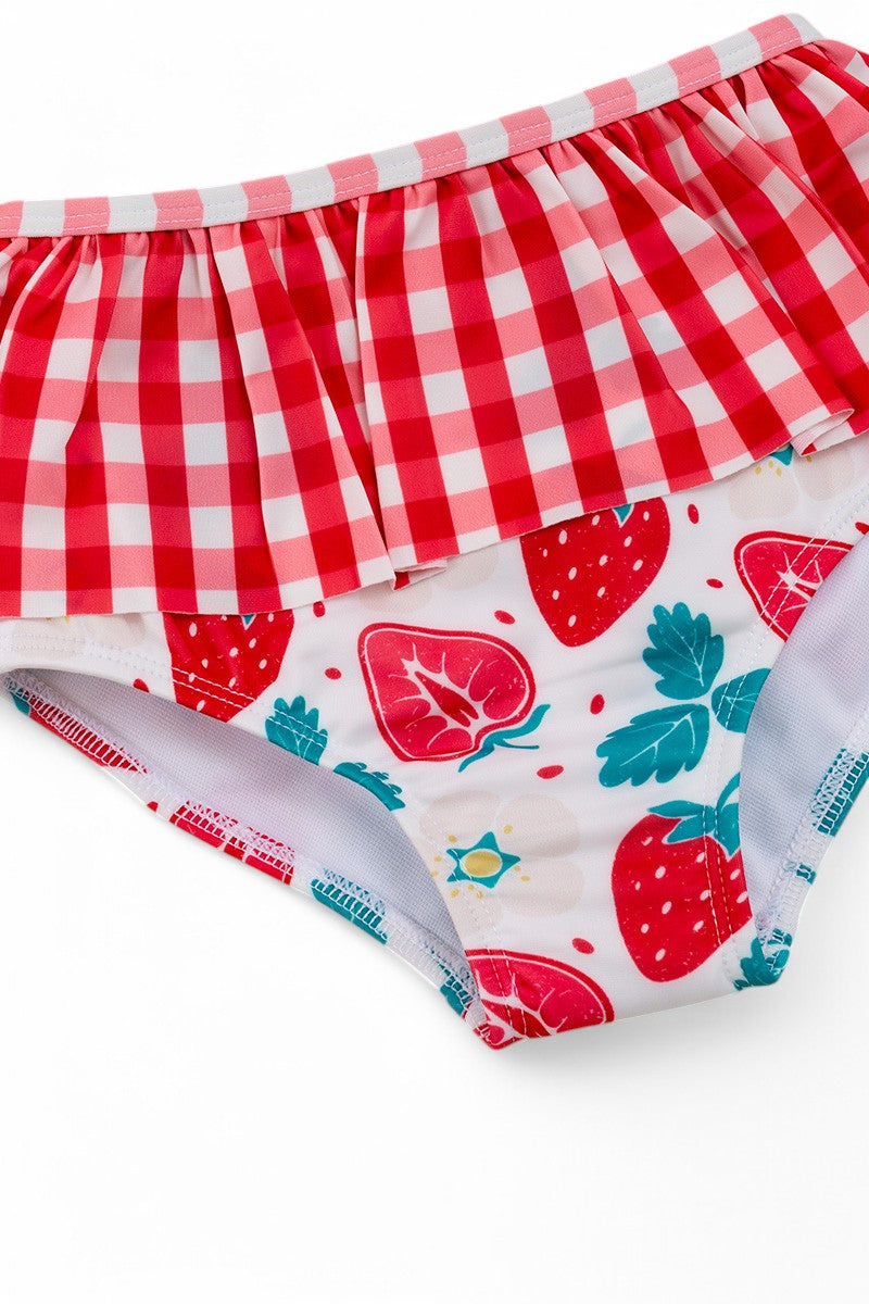 Sweet Strawberry girls 2 piece swim set.