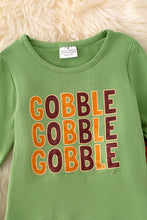 Load image into Gallery viewer, Gobble, your Thanksgiving with this super cute shimmery set.
