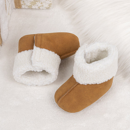 Khaki faux suede with white sherpa. CG5405