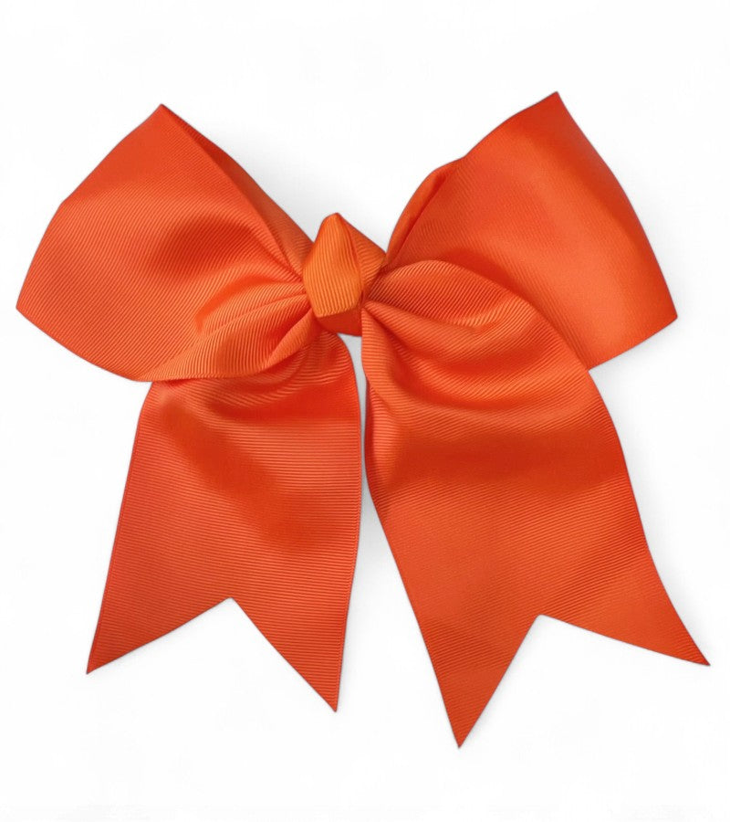 8" X 8" Cheer leader hair bows with alligator clip.