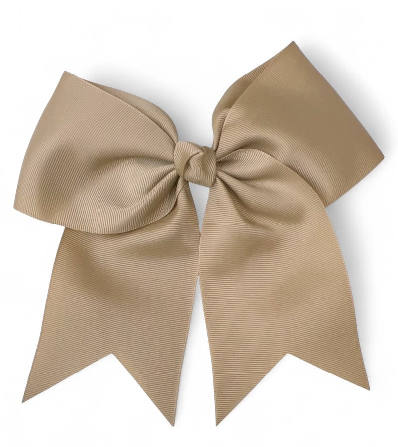 8" X 8" Cheer leader hair bows with alligator clip.