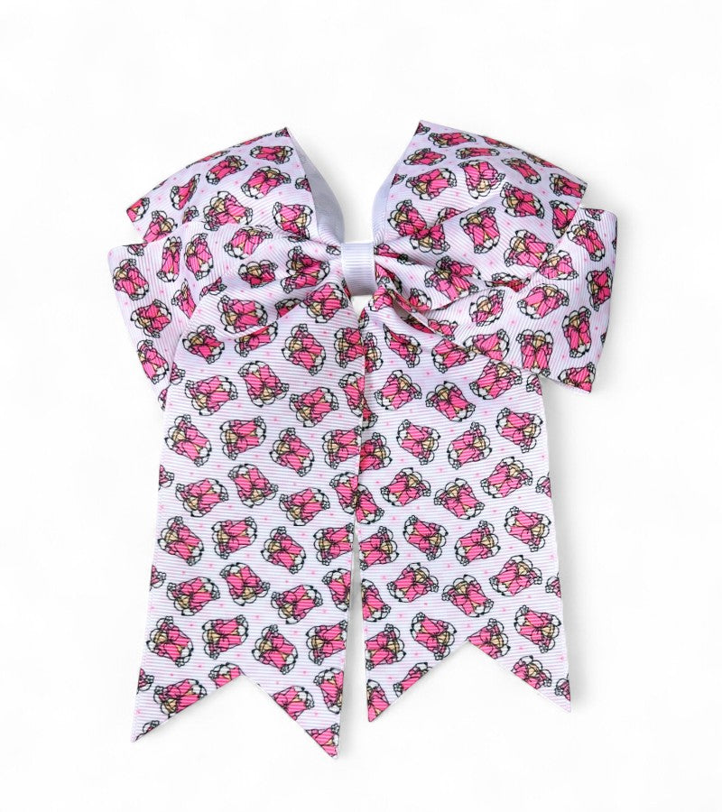 6.25" X 7.5" Back to school hair bows.