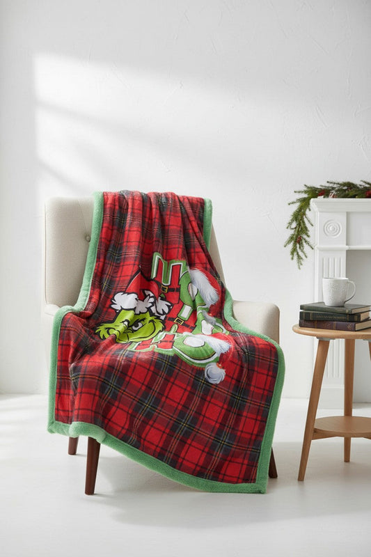50 inch X 60inch Christmas throw blanket.