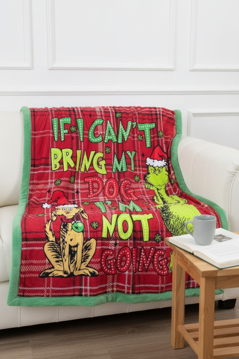 50 inch X 60 inch Christmas throw blanket. BL071803-50*60inches