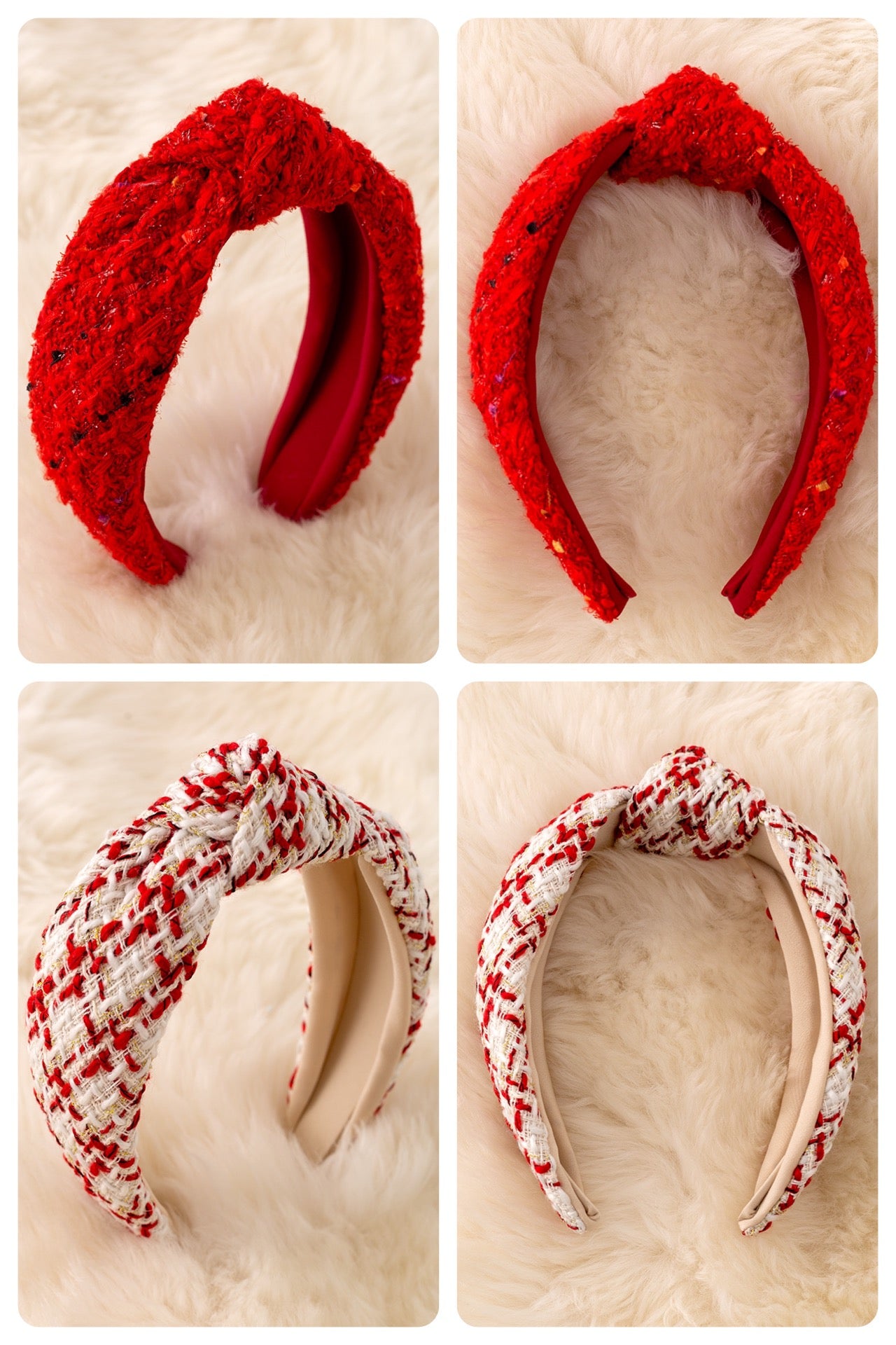 Cute tweed girls headbands available in 2 tones.