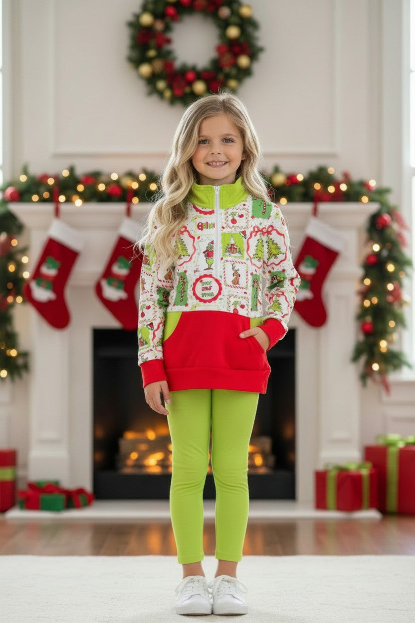 Christmas character pullover sweater. GT0423-A-