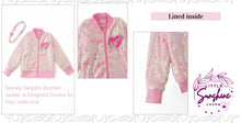 Load image into Gallery viewer, Holographic pink bomber jacket.
