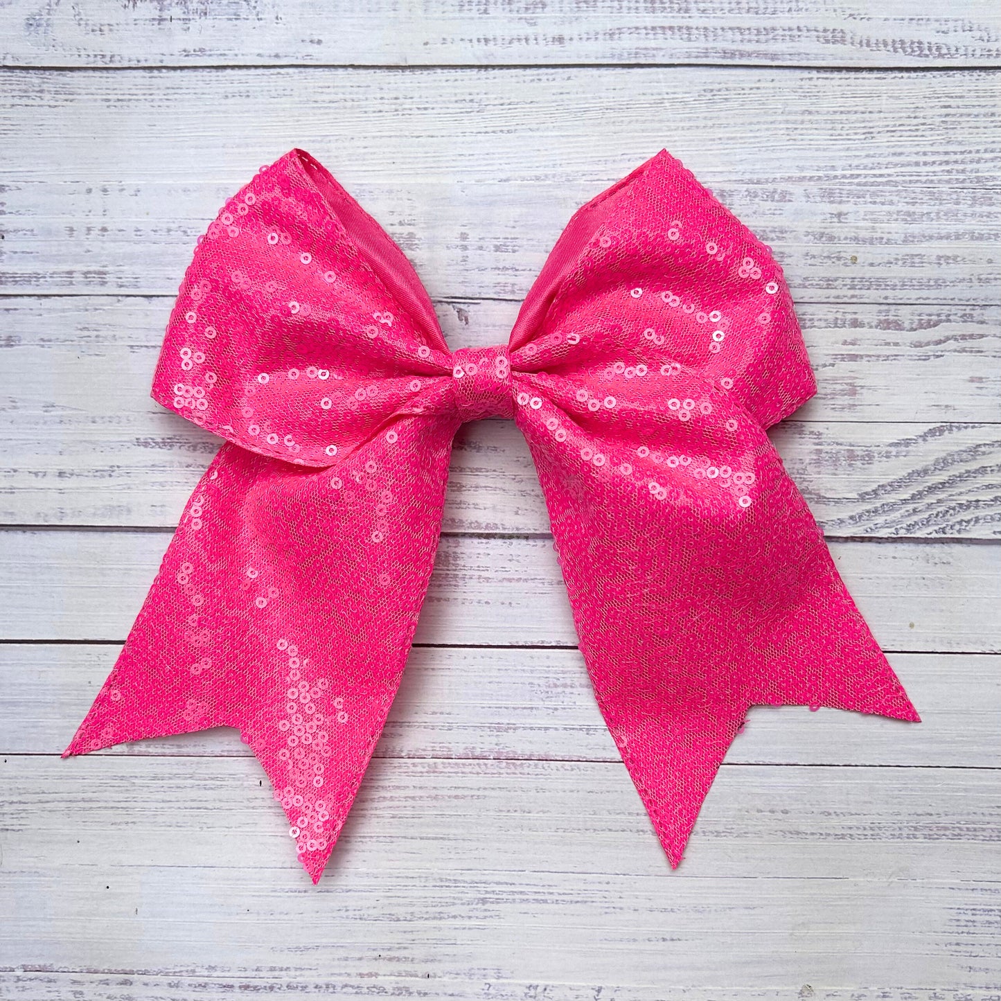 Sequins cheer hair bows w/alligator clip.