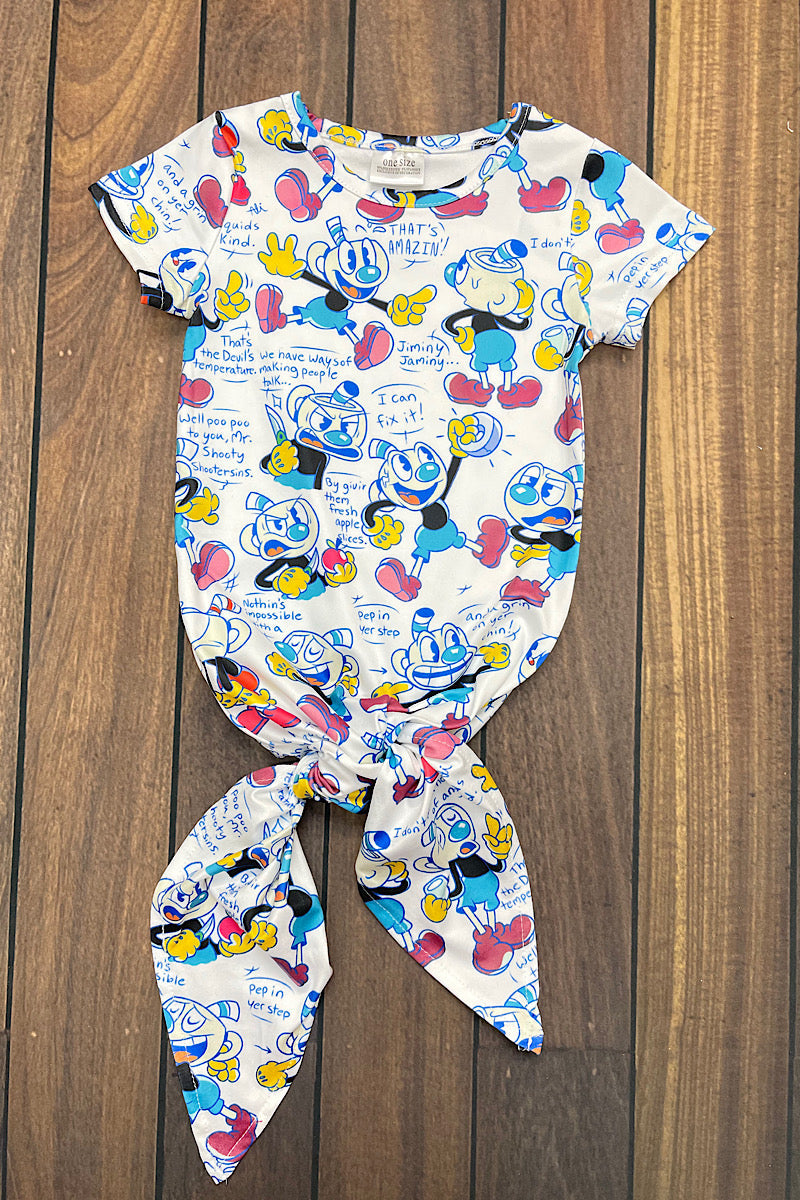 CHARACTER PRINTED BABY GOWN. PJB251522017=ONE SIZE