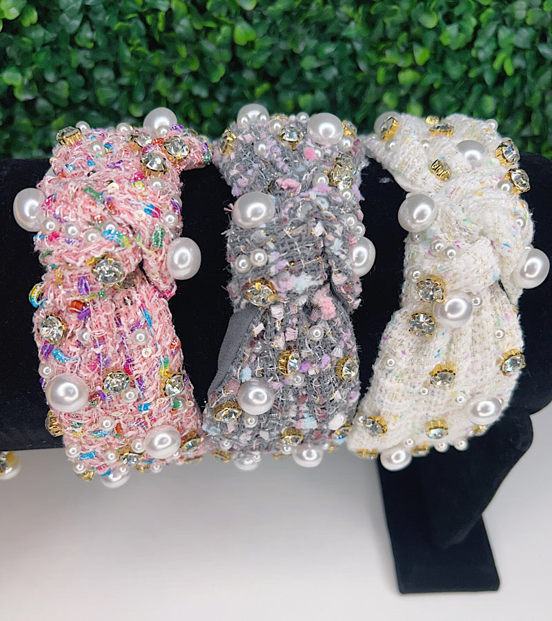 Super Cute pearl & rhinestone headband for girls.