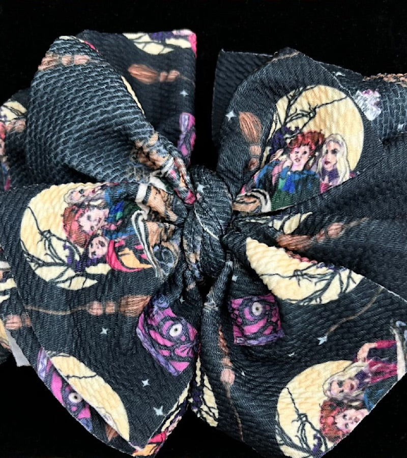 Halloween Hocus printed large headband. F-DLH2389K