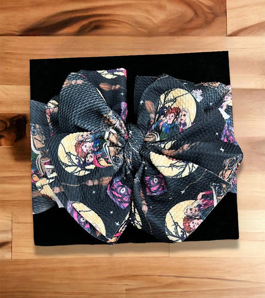 Halloween Hocus printed large headband. F-DLH2389K