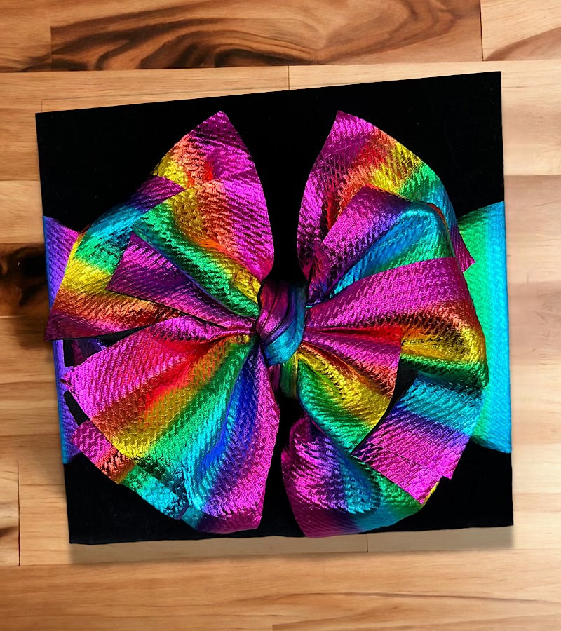 metallic tie dye printed large headbands. F-DLH2448K