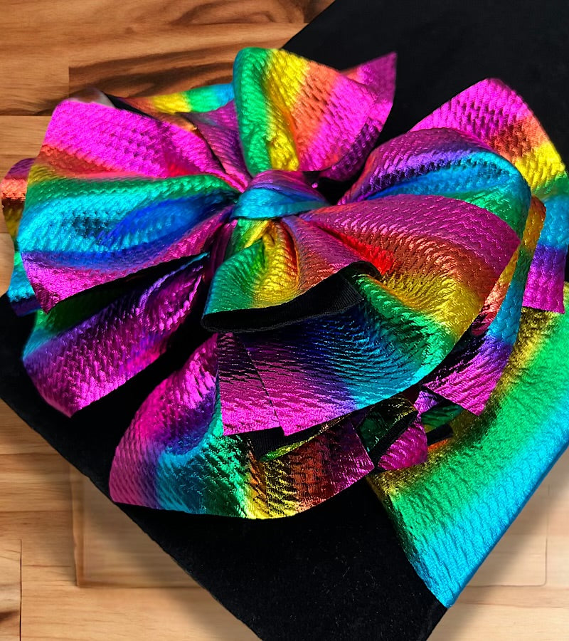 metallic tie dye printed large headbands. F-DLH2448K