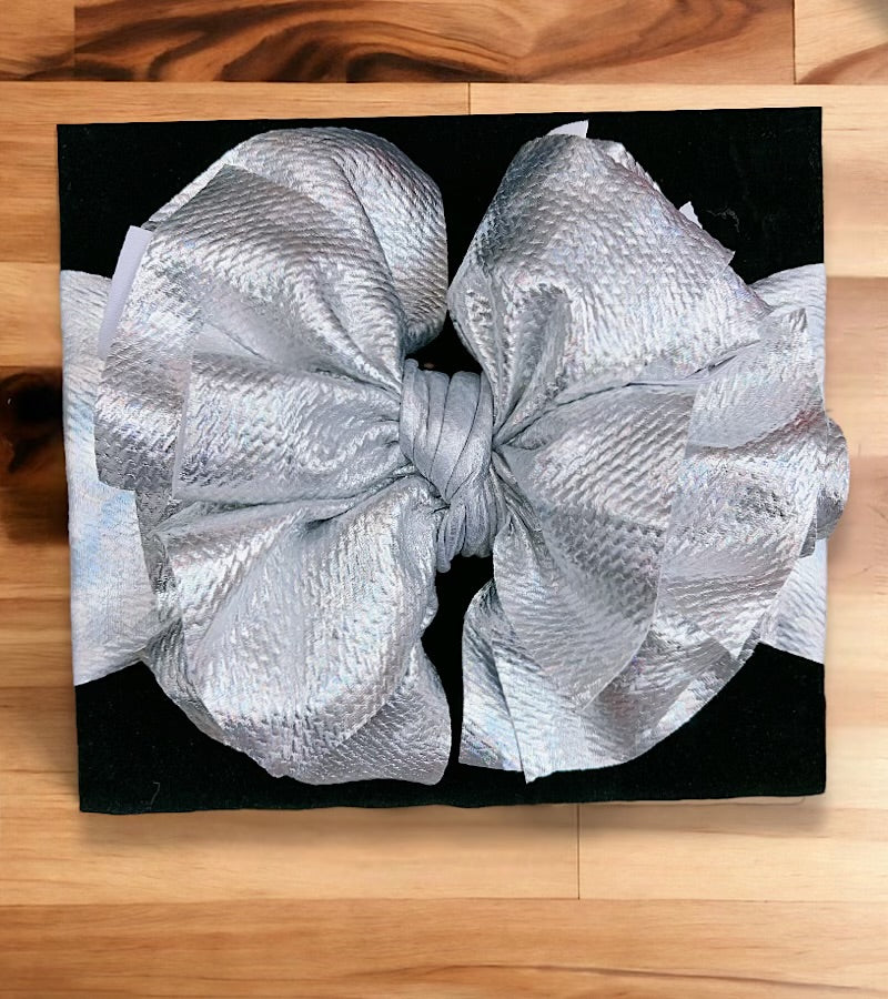 metallic Silver large headbands.F-DLH2463K