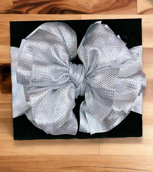 metallic Silver large headbands.F-DLH2463K