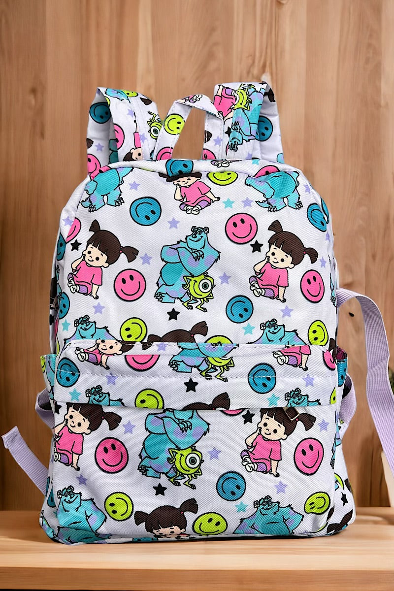 Monters printed Small size backpack. BP-202323-30