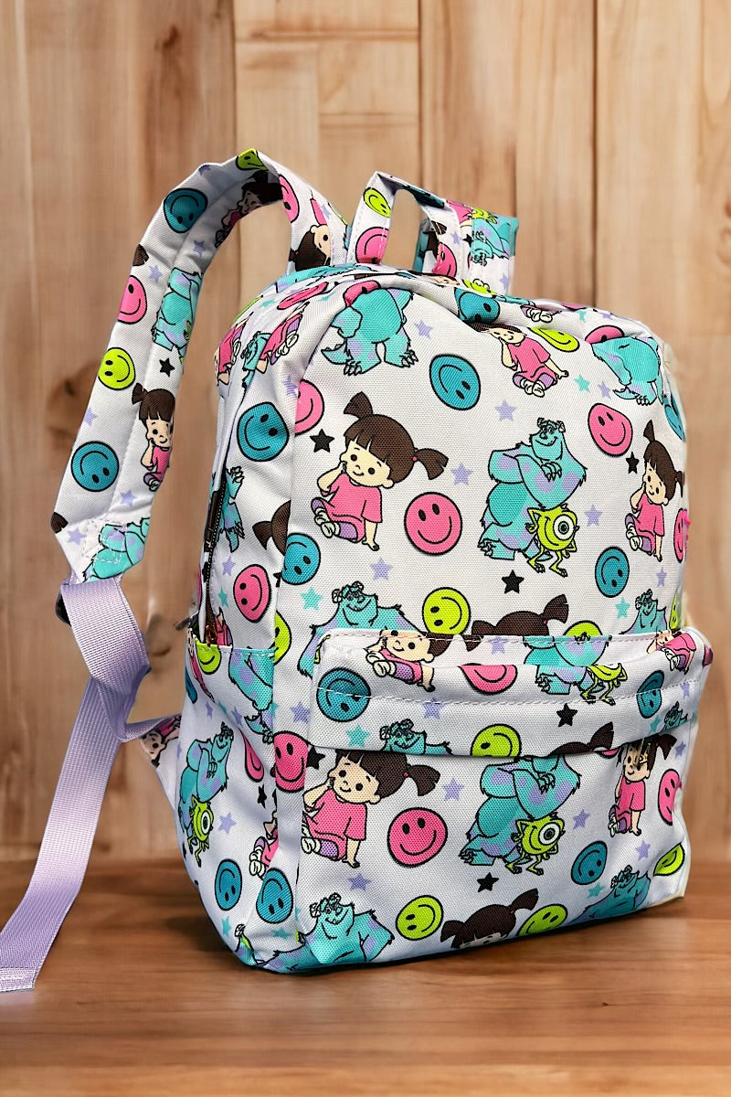 Monters printed Small size backpack. BP-202323-30