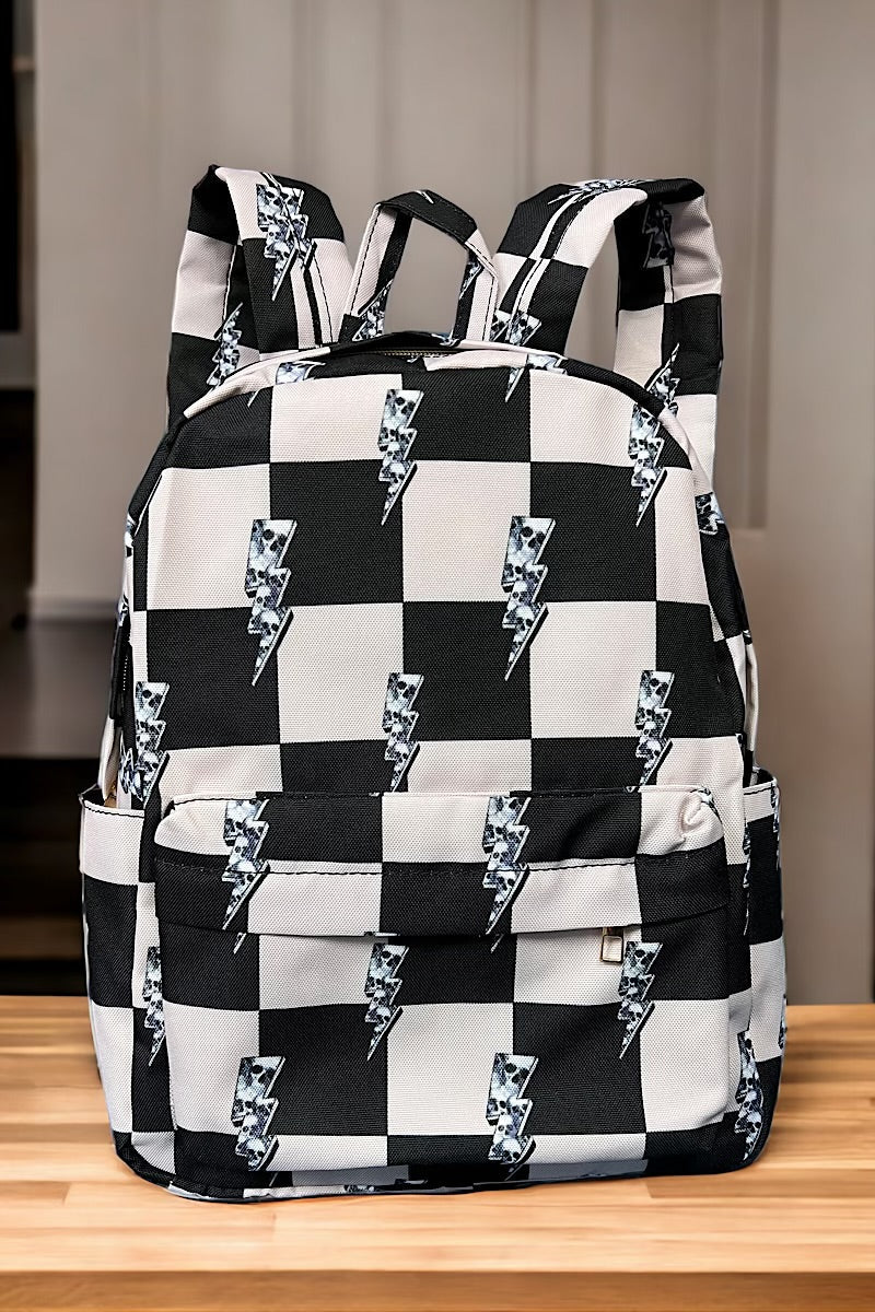 Bolt printed Small size backpack. BP-202323-34