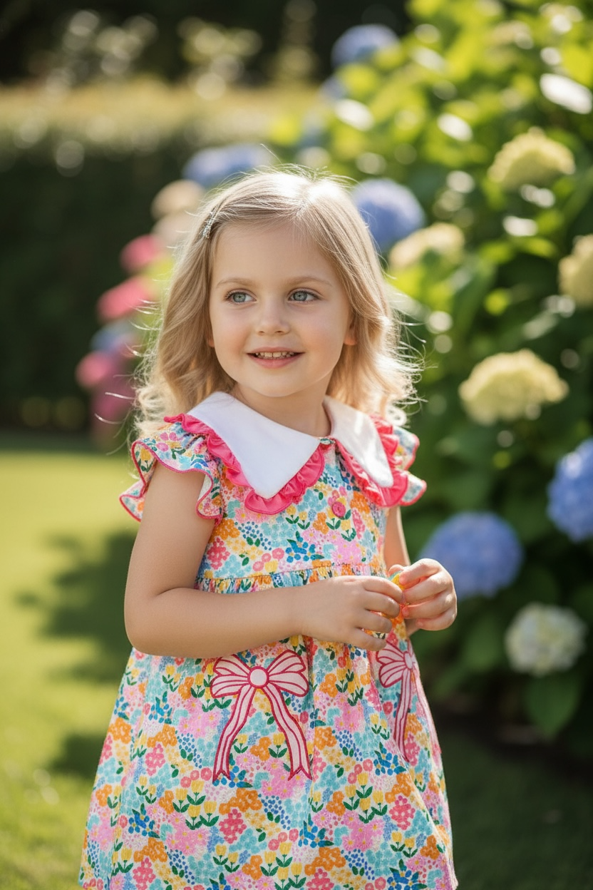 Floral tiered printed dress.