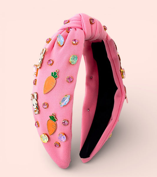 Easter bunny charm headband.