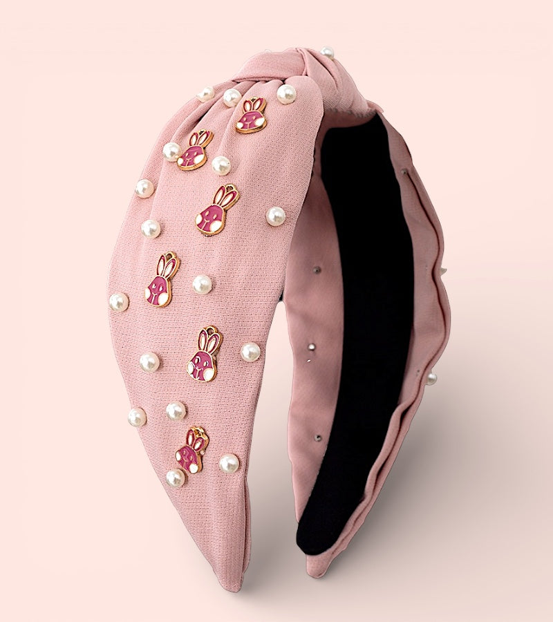 Easter bunny charm headband.