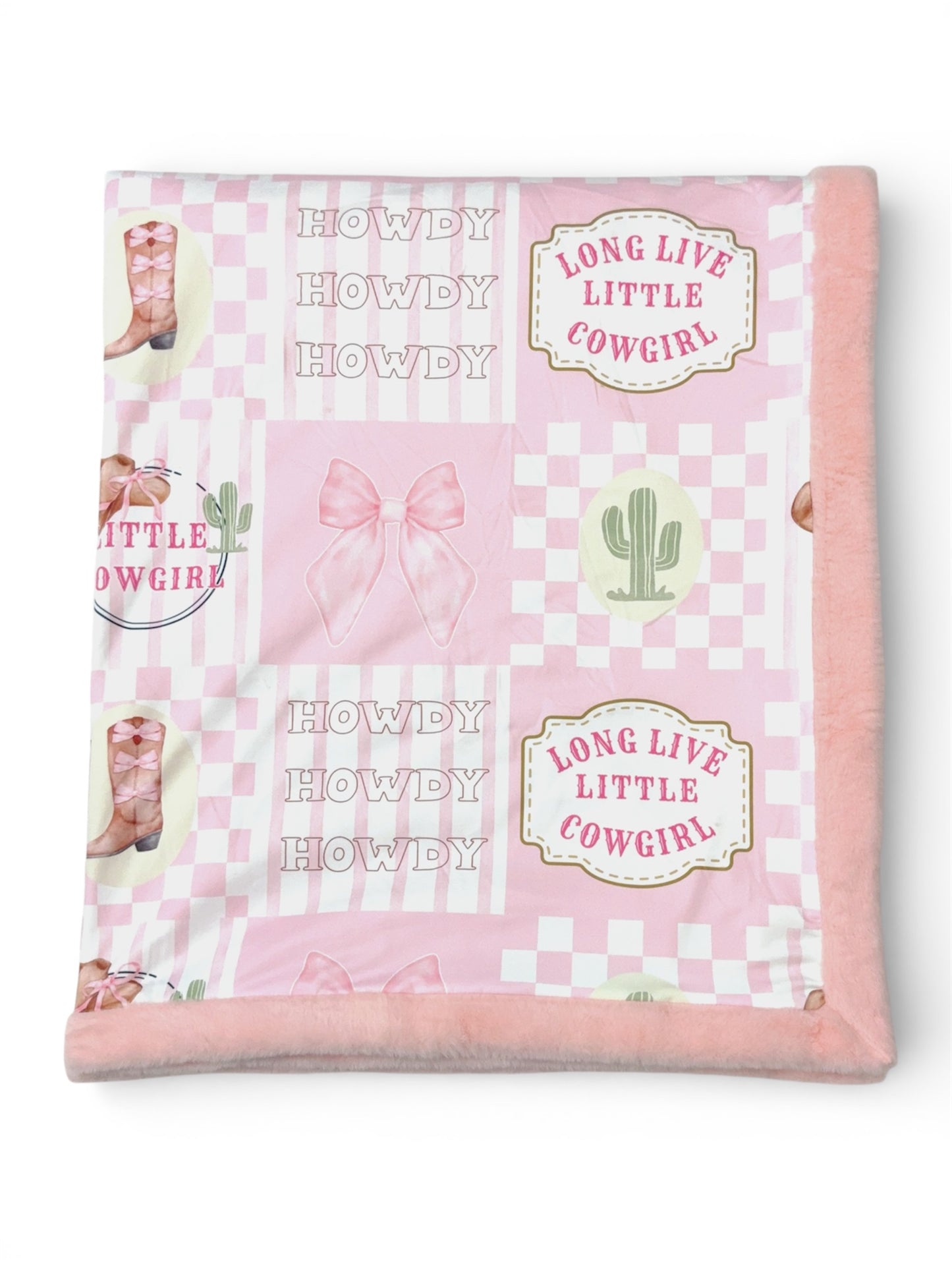 50" x 60" Throw Long live little cowgirl. BL092401-50*60inches