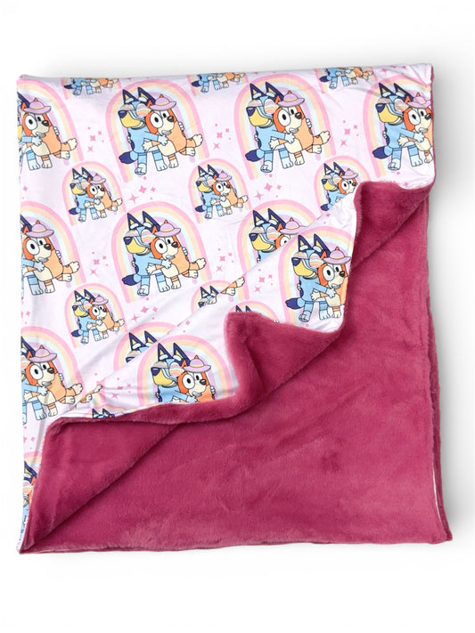 50" x 60" pup printed throw blanket. BL102329-50*60inches