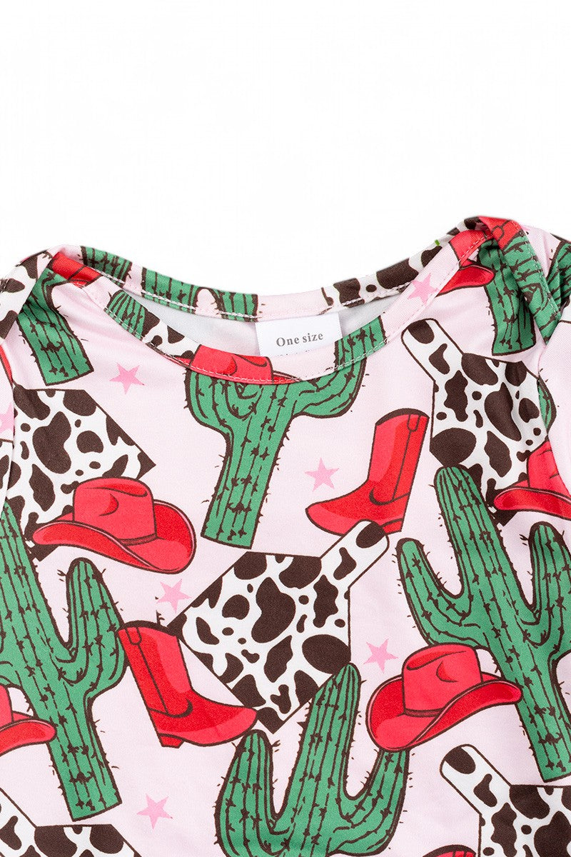 Cactus printed girls baby gown, Choose your favorite.