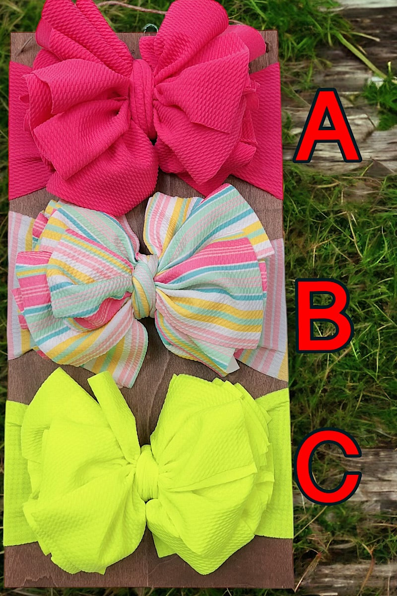 Big tassel printed headbands . HB-2053TEX