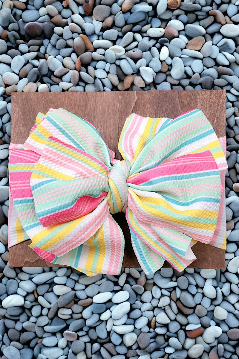 Big tassel printed headbands . HB-2053TEX