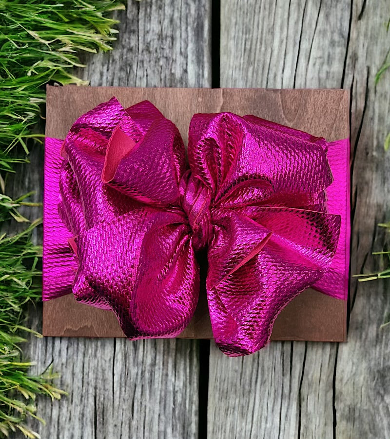 Metallic & mattE faux Big tassel printed headbands. F-DLH2460K