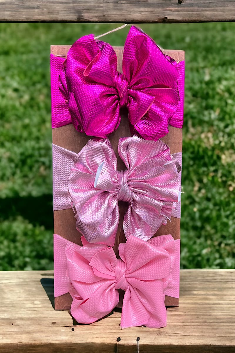 Metallic & mattE faux Big tassel printed headbands. F-DLH2460K