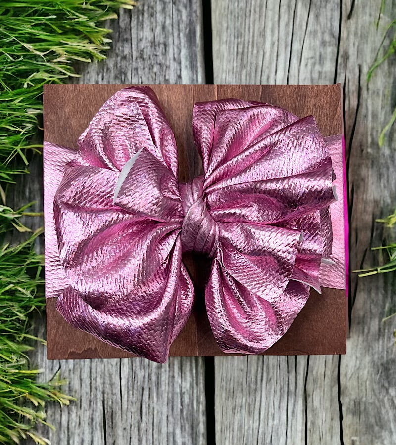 Metallic & mattE faux Big tassel printed headbands. F-DLH2460K
