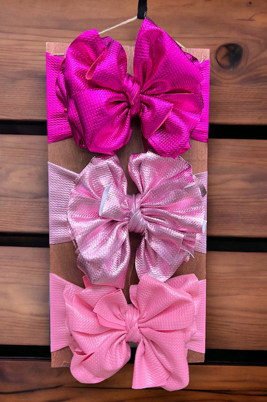 Metallic & mattE faux Big tassel printed headbands. F-DLH2460K