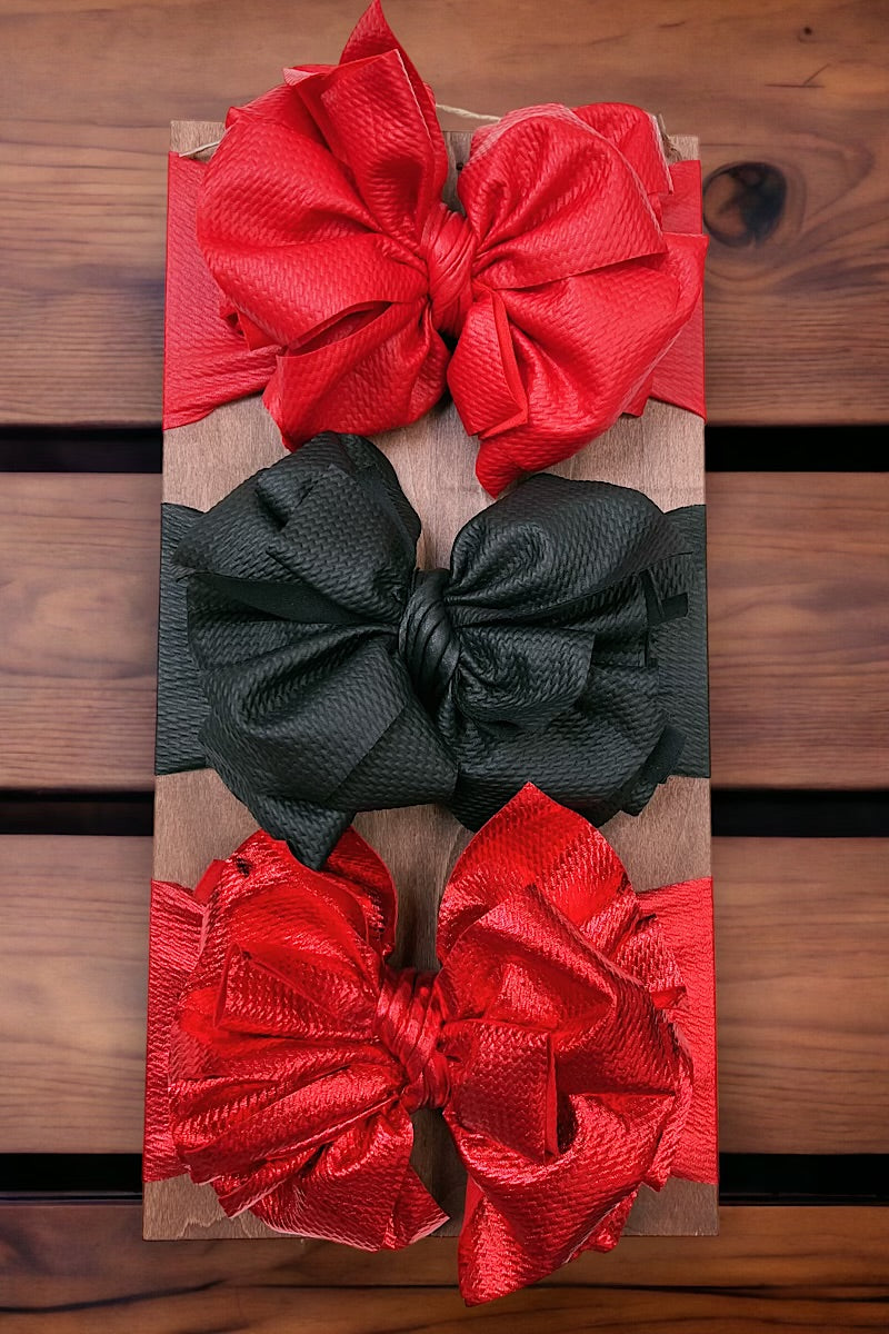 Metallic Big tassel printed headbands. HB30M-5