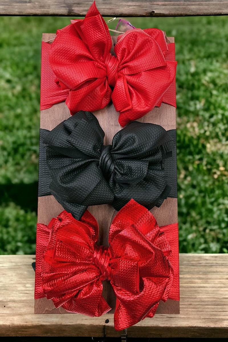 Metallic Big tassel printed headbands. HB30M-5