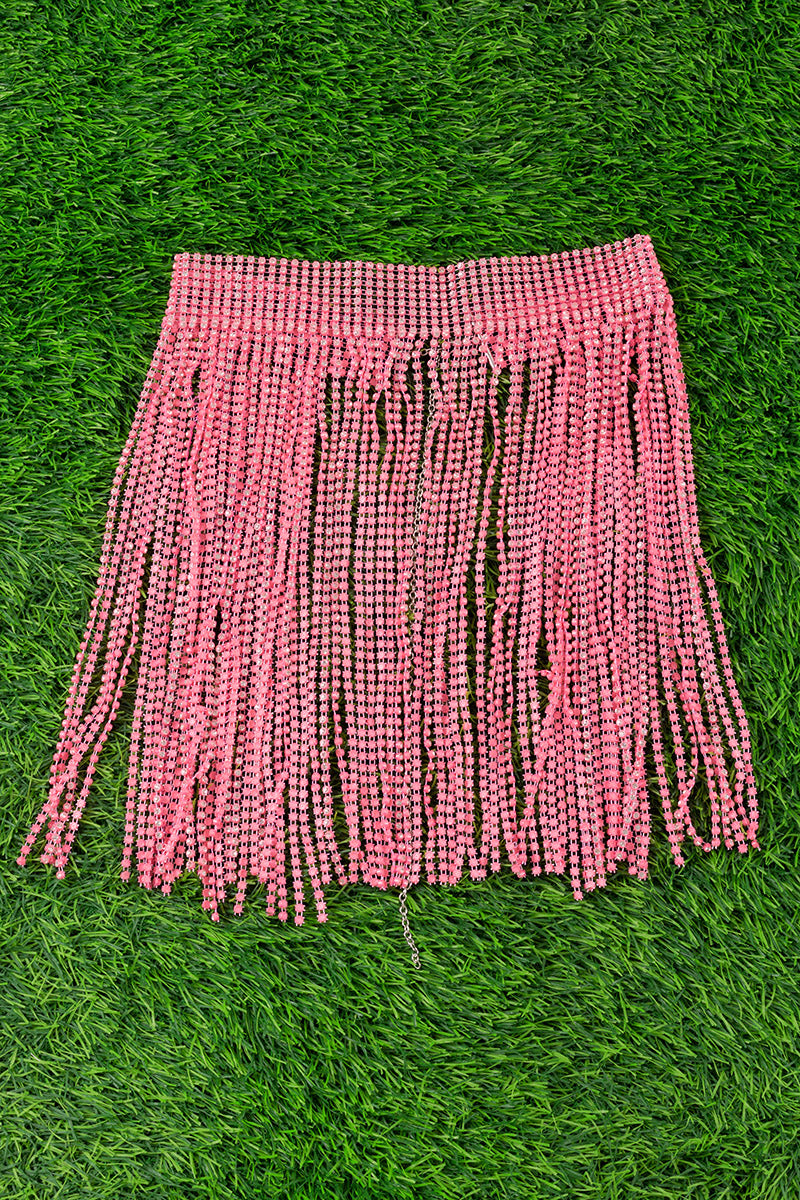 aRhinestone fashion belt for girls, available in 2 colors.
