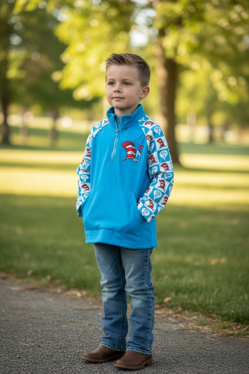 Dr. S pullover with pocket.