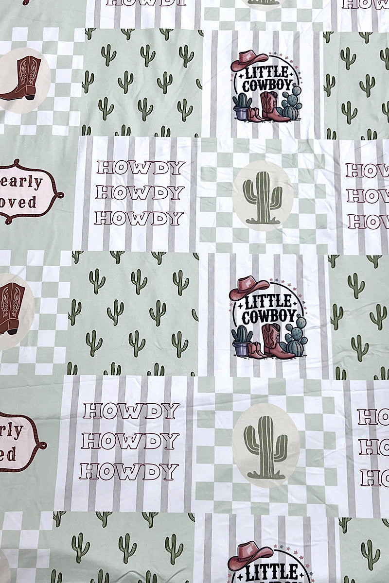 51" X 60" Western) Dearly Loved, Throw blanket.