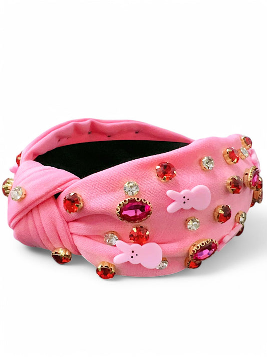 Easter bunny bead girls headband.