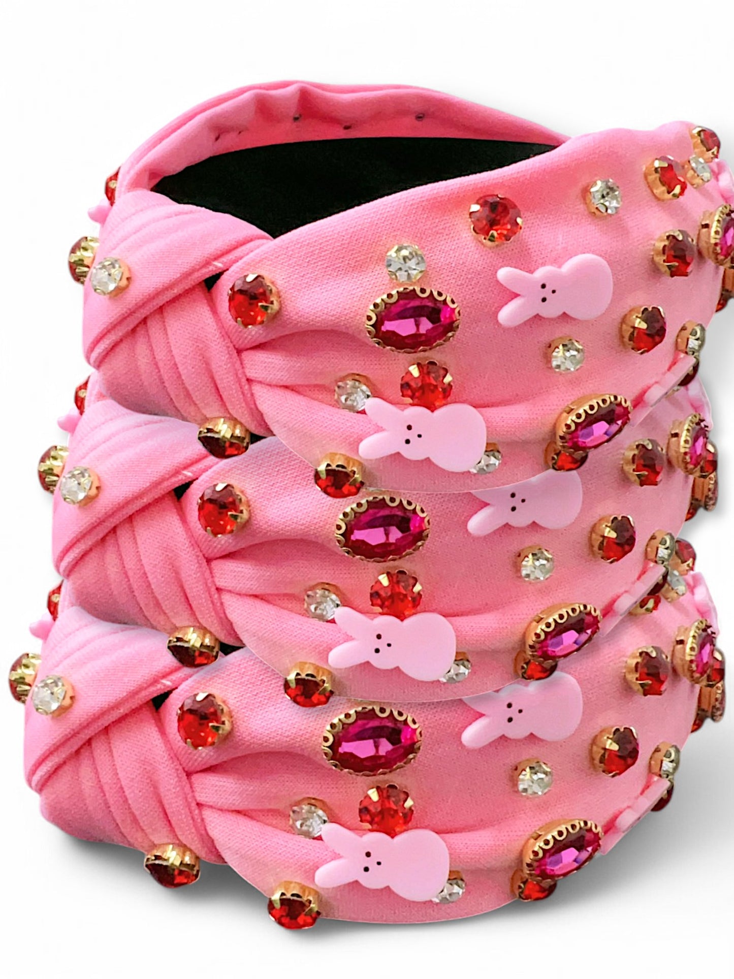 Easter bunny bead girls headband.
