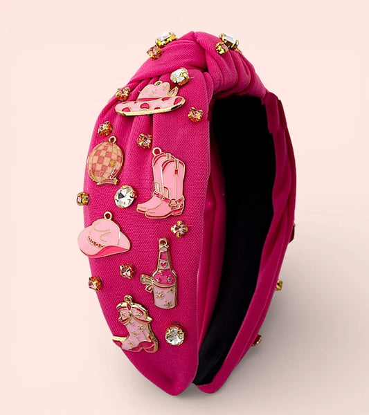 Western figure girls headbands. Available in 2 colors!